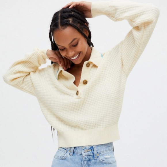 BDG Zephyr Pullover Polo Sweater - Picture 2 of 6